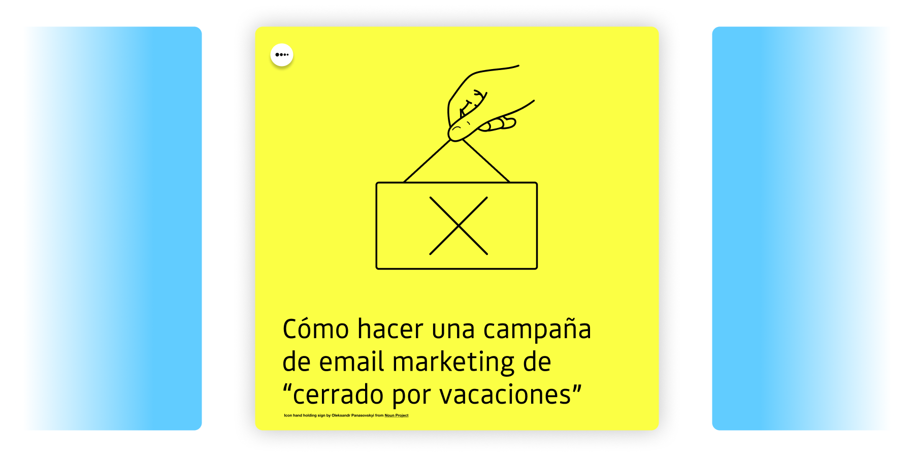 Newsletter cerrado por vacaciones
